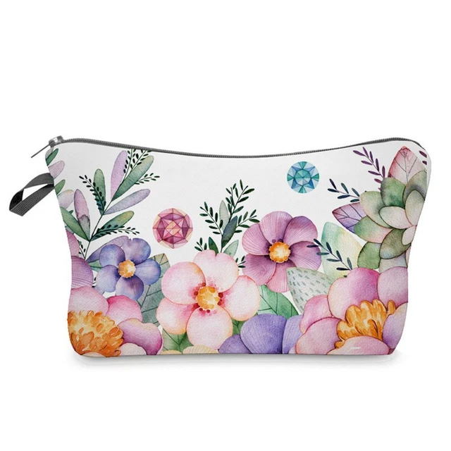 Articles de toilette Organiser Fermeture éclair Sac cosmétique Cas de stockage