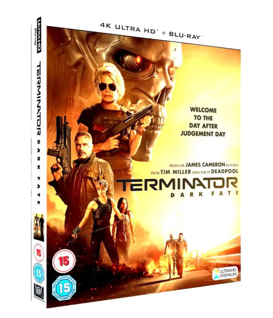 TERMINATOR: Dark Fate (4K Ultra HD + Blu-ray)  Region Free. Schwarzenegger. NEW