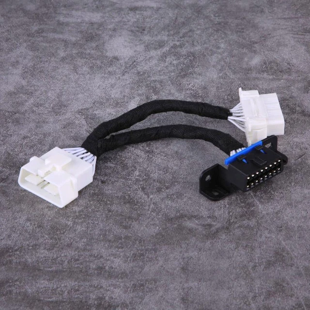 OBD2 16Pin auf Dual-Splitter-Verlängerungs-Y-Kabeladapter für die Autodiagnose
