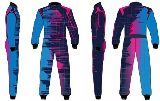 Traje de carreras Go Kart Cik/Fia nivel 2 aprobado con impresión digital de sublimación