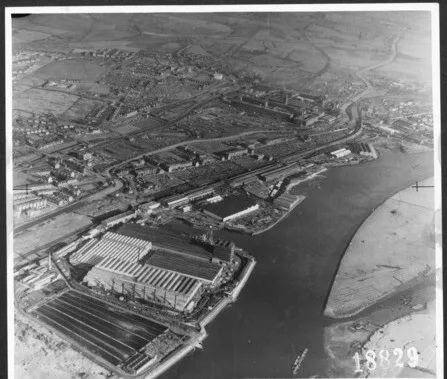 Dalmuir Old Kilpatrick DUNBARTONSHIRE SCOTLAND Aerial Old Photo-02