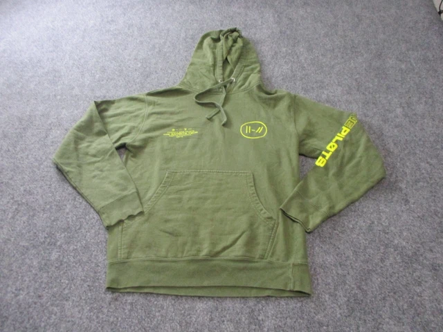 Twenty One Pilots Hoodie Adult Small Green Sweatshirt Mens Bandito Tour Concert