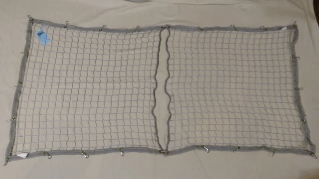Sinco Pallet Rack nylon Safety Netting 48”x 99” split curtain with 24 carbiner Sinco Pallet Rack nylon Safety Netting 48”x 99” split curtain with 24 carbiner