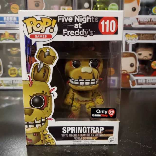 Five Nights At Freddy's Flocked Springtrap FNAF Funko Pop Vinyl EXPERT  PACKAGING