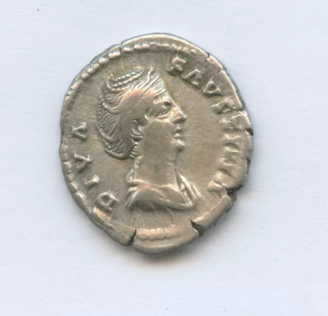 Faustina Sr. wife of Antoninus Pius, (died AD 141), AR. Denarius 3.39g, DIVA FAV