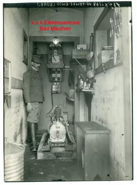 k.u.k Foto Elektrozentrale Bad Mauthen 1wk ww1 kuk 10 Armee Rohr Italian front