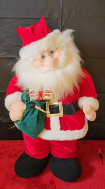 Santa Claus Animated Greeter Rare Kids of America Corp Motion Act Prop Works 2ft