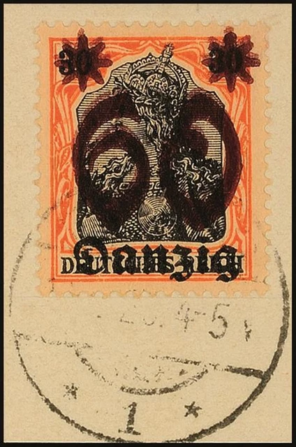 13455) Danzig 19DDII Briefstück tadellos Fotokurzbef. Soecknick BPP Mi. 200,-