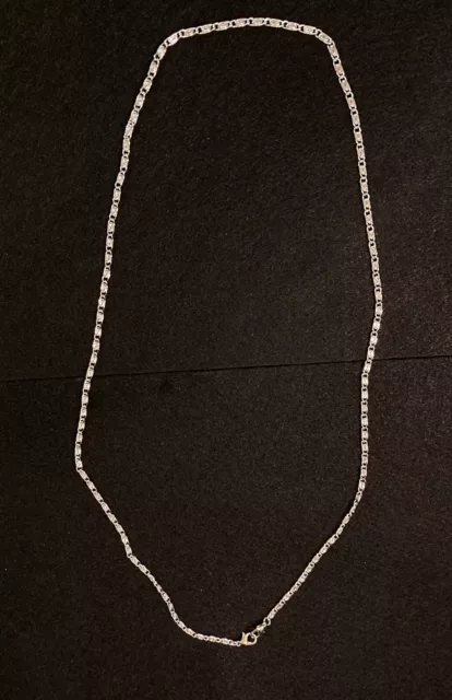 NEW SILVER TONE Thin Scroll Chain Necklace 28” $3.49 - PicClick