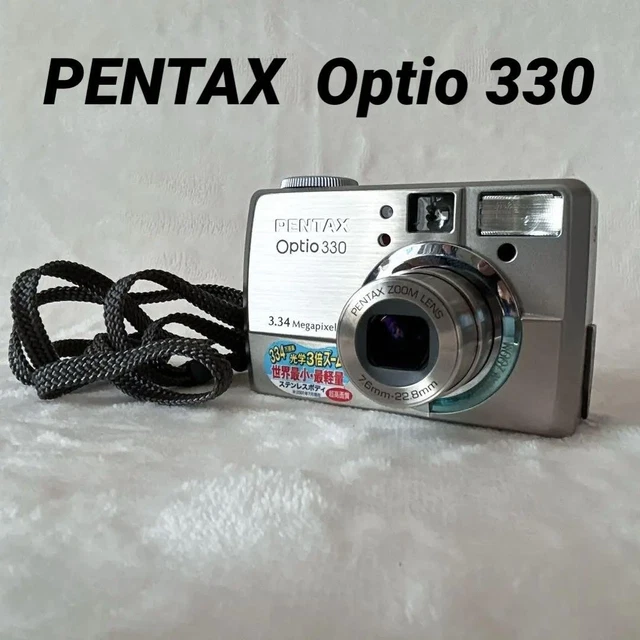 【美品】PENTAX Optio330 オールドコンデジ Good condition PENTAX Optio 330 Old compact digital camera