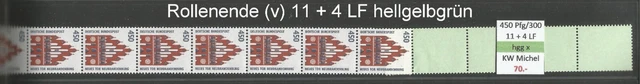 RM Sehenswürdigkeiten 450 Pfg RG 300 ROLLENENDE 11 + 4 LF v hgg x