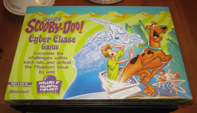 SCOOBY-DOO! CYBER CHASE Board Game ( Includes 5 Figures ) Brand New ...