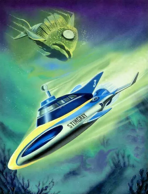 Gerry Anderson - Stingray - Thunderbird's  A3 Hd Print - Free 24Hr Fast Delivery