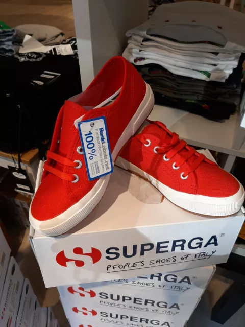 Superga rosse alte sale