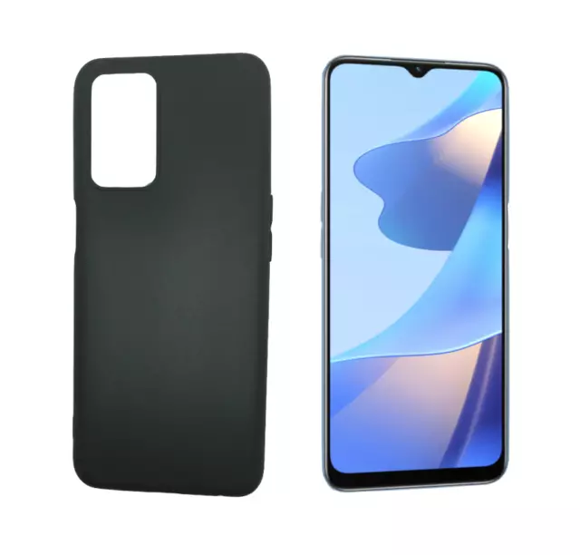 Funda Oppo A16 4G / A54S 4G / A55 5G Carcasa Gel TPU Silicona PTG Negro