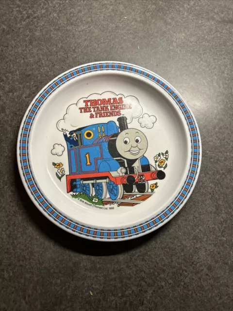 Thomas The Train Tank Engine & Friends Plastic Scoop Plate -1992-Britt Allcroft