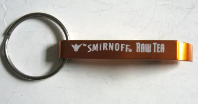 Smirnoff Raw Tea Metal Key Chain Bottle Opener