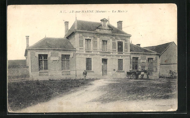 CPA Aulnay-sur-Marne, La Mairie