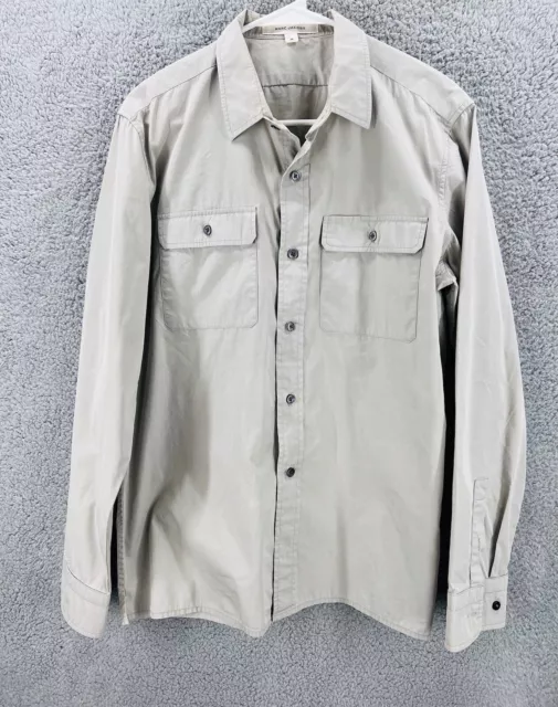 Marc Jacobs Beige Long Sleeve Button Up Shirt Size-M