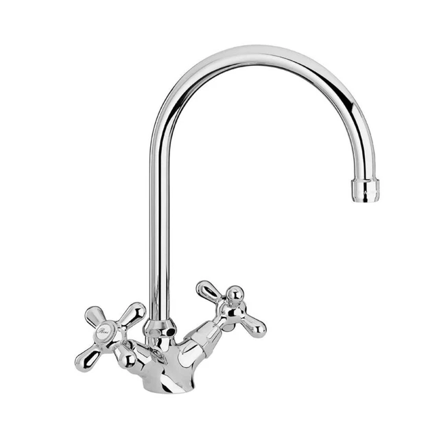 Rubinetteria Miscelatore da cucina bicomando Paini Liberty 17CR572 cromato lucid