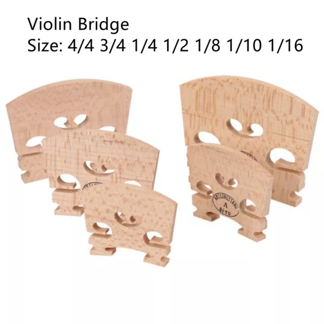 Pont violon haut encoche taille réelle 44 34 14 12 18 110 116 performance fiabl