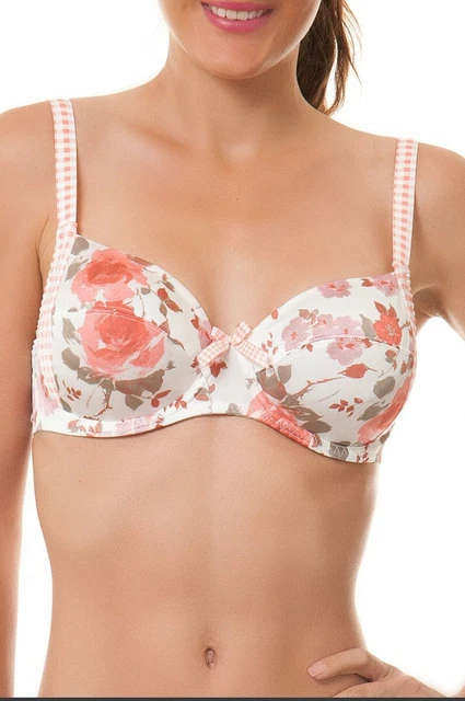 Soutien-gorge Lise Charmel Bandeau Coque - Taille 90B - Couleur Blanc - Neuf Sans étiquettes - Réf. ECA8369 - Fabriqué En France