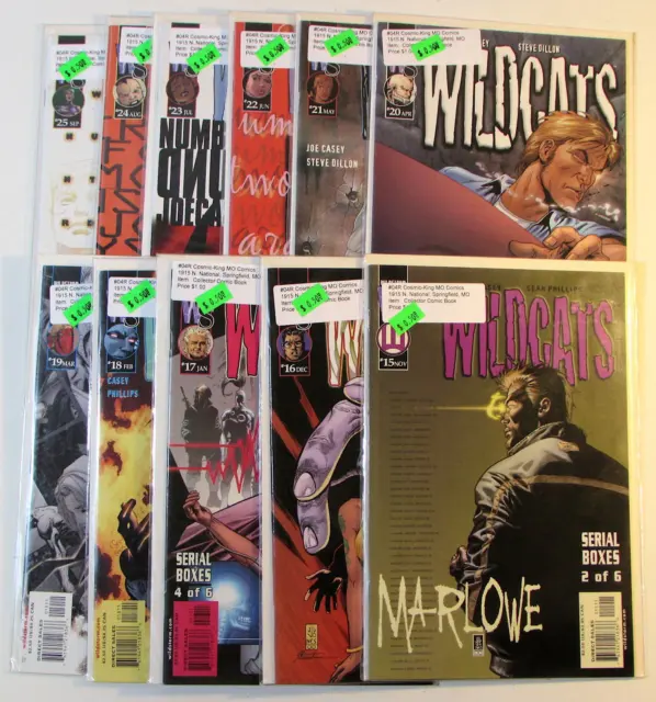 Wildcats Lot of 11 #15,16,17,18,19,20,21,22,23,24,25 WildStorm 2000 Comic Books