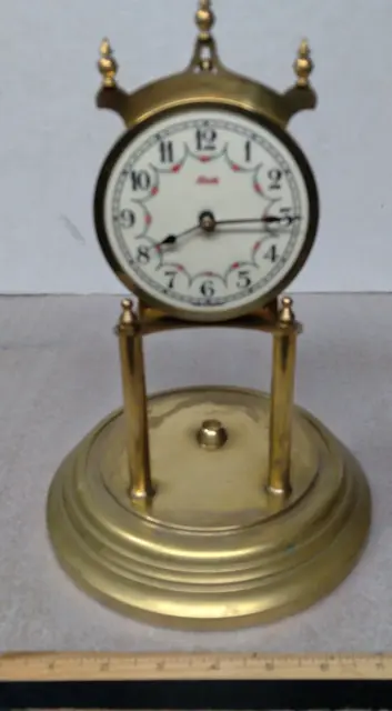 West German Kundo Anniversary Mantle Clock For Parts Or Restoration Untested