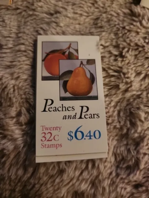 U.S. Scott #BK178 Complete Booklet MNH Peaches & Pears