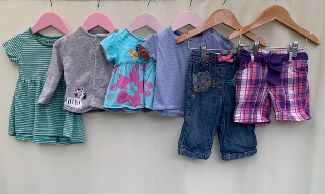 Girls bundle of clothes age 6-9 months John Lewis next disney