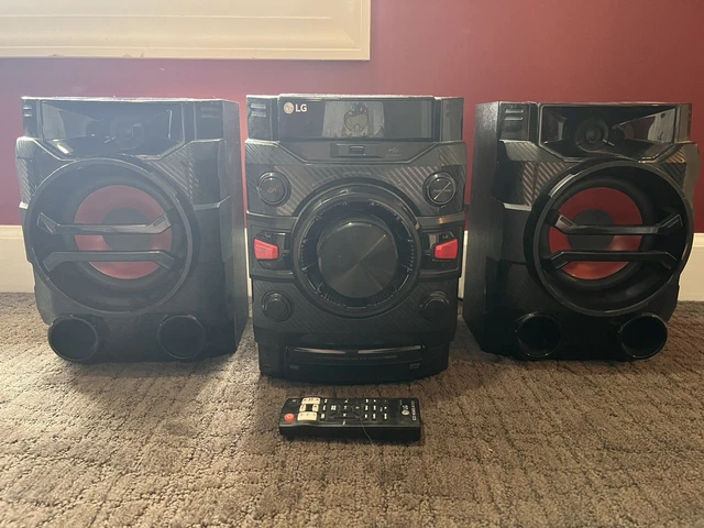 LG CM4360 MEGASOUND Hi-Fi system with Bluetooth - Black/Red EUR 94,60 ...