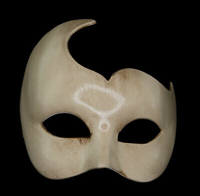 Mask from Venice Colombine Swan White Ecru Carnival Fancy Dress Venetian 1060