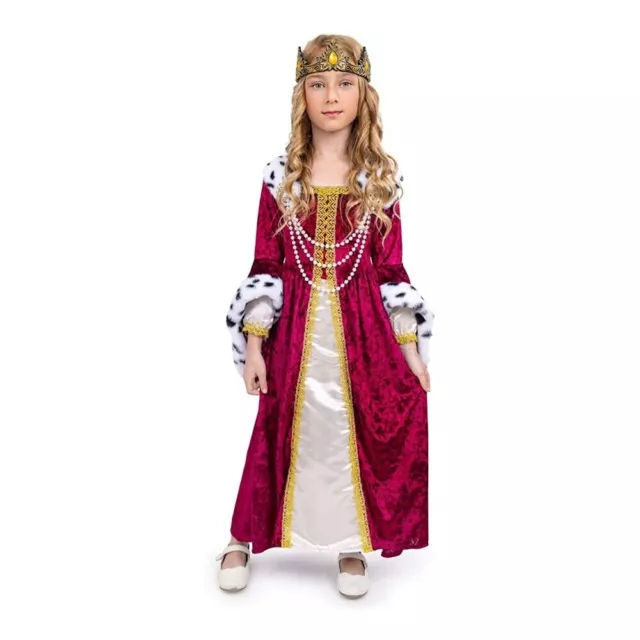 Dress Up America  Queen Costume for Girls - Royal Princess Gown and Crown Set