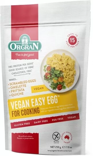 8 x 250g ORGRAN Vegan Easy Egg  FOR COOKING ( 2kg ) BULK * FREE POST