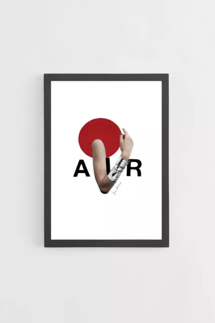 Stampa digitale a colori con cornice nera - Air
