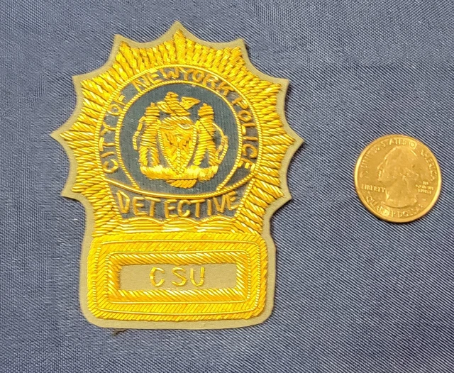 VINTAGE NYPD NEW York City Police Brillion Crime Scene Unit Detective