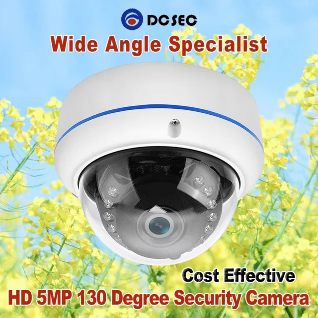 HD 5MP 130Degree Wide Angle CCTV Camera 1.7mmLens Indoor Home AHD TVI CVI Analog