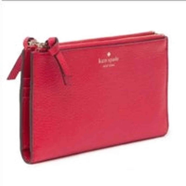 Kate Spade Mulberry Street Malea Double Pocket Clutch Wallet Hot Chili WLRU5501 Kate Spade Mulberry Street Malea Double Pocket Clutch Wallet Hot Chili WLRU5501