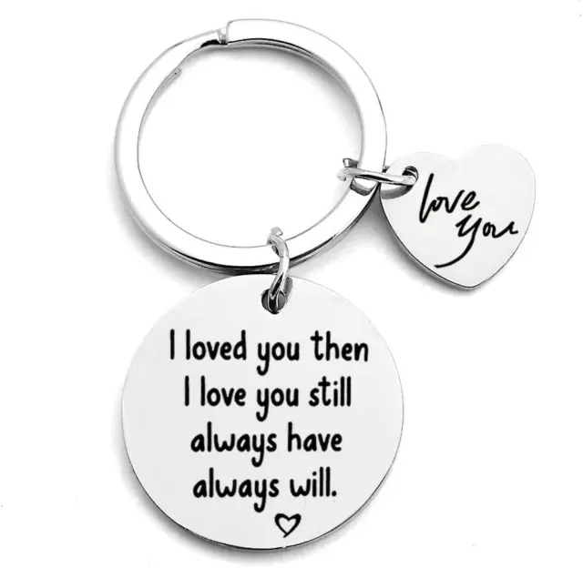 I Love You Gifts for Him Her Couple Keychain for Boyfriend Girlfriend Birthday C