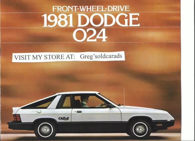 Original 1981  Dodge 024 Sales Brochure, catalog