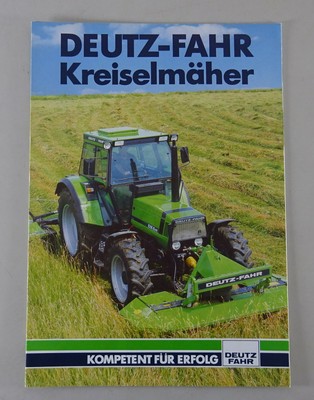 DEUTZ Brochure Deutz Fahr Falciatrice Rotante Supporto 11/1989 