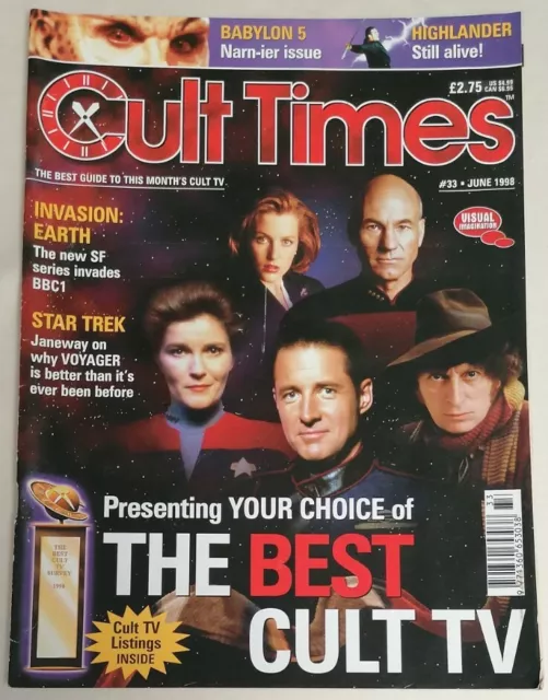 MAGAZINE - Cult Times Magazine Issue #33 Dated June 1998 The Best Of Cult TV