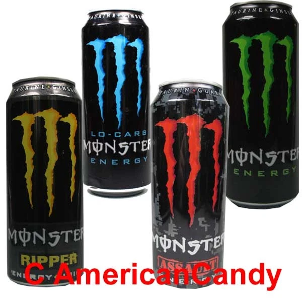 6 X MONSTER Energydrinks (7 Variétés: Assault,Rehab,Ripper,Original ...
