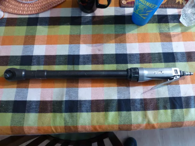 G&B Products 3/8" Dr Long Extended 20" Pneumatic Air Ratchet Very Good Condition