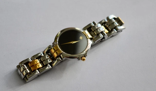 "Movado Museum classico da donna 2 toni inox e oro quarzo 81 A1 844 6,25" 7