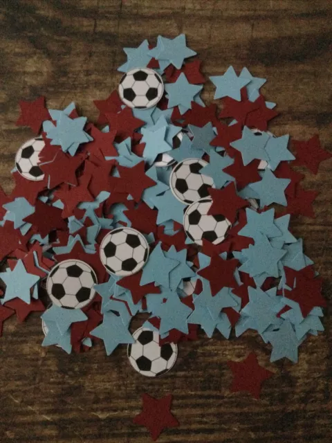 West Ham Fc Football  Club Colours Confetti  Party Birthday