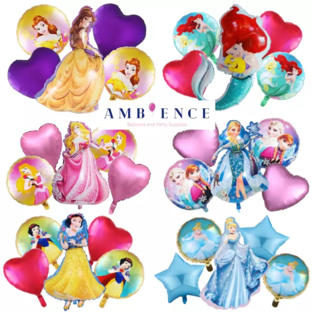 Disney Princess Balloons Birthday Party Packs Decorations Girls Ariel Belle Elsa