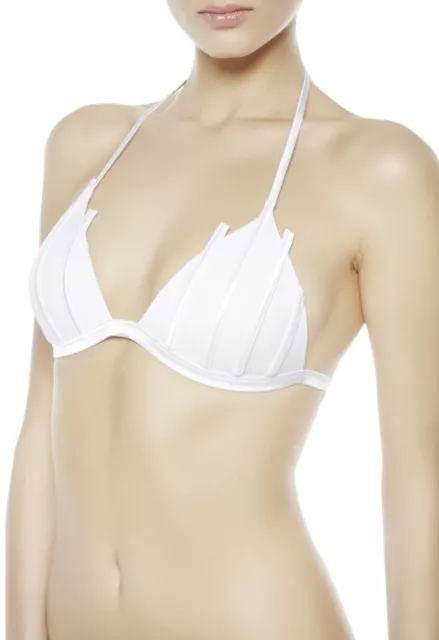 $625 La Perla Graphque Couture,2pc bikini white,push-up,sexy, size 48-46(12-10)