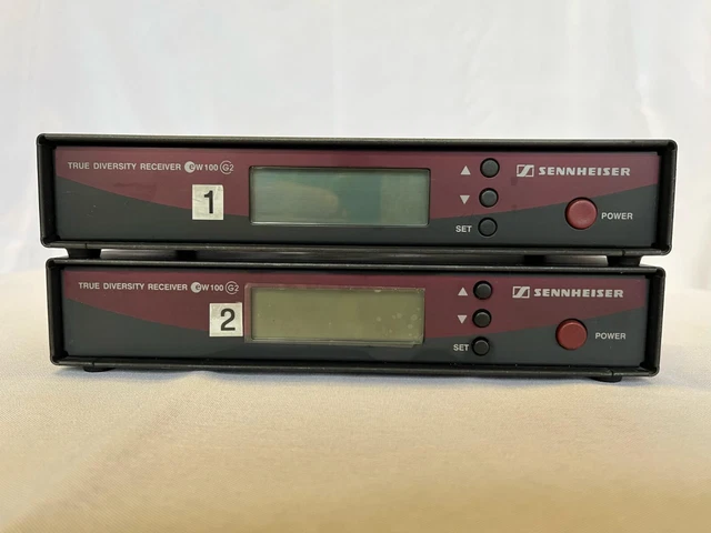 Pair of Sennheiser EW EM 100 G2 Wireless Microphone Receivers - Untested