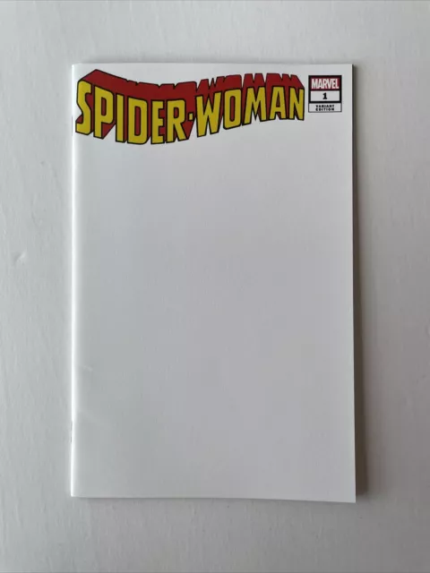 Spider-Woman #1 (2020) 9.4 NM Marvel High Grade Blank Variant Cover Comic Book